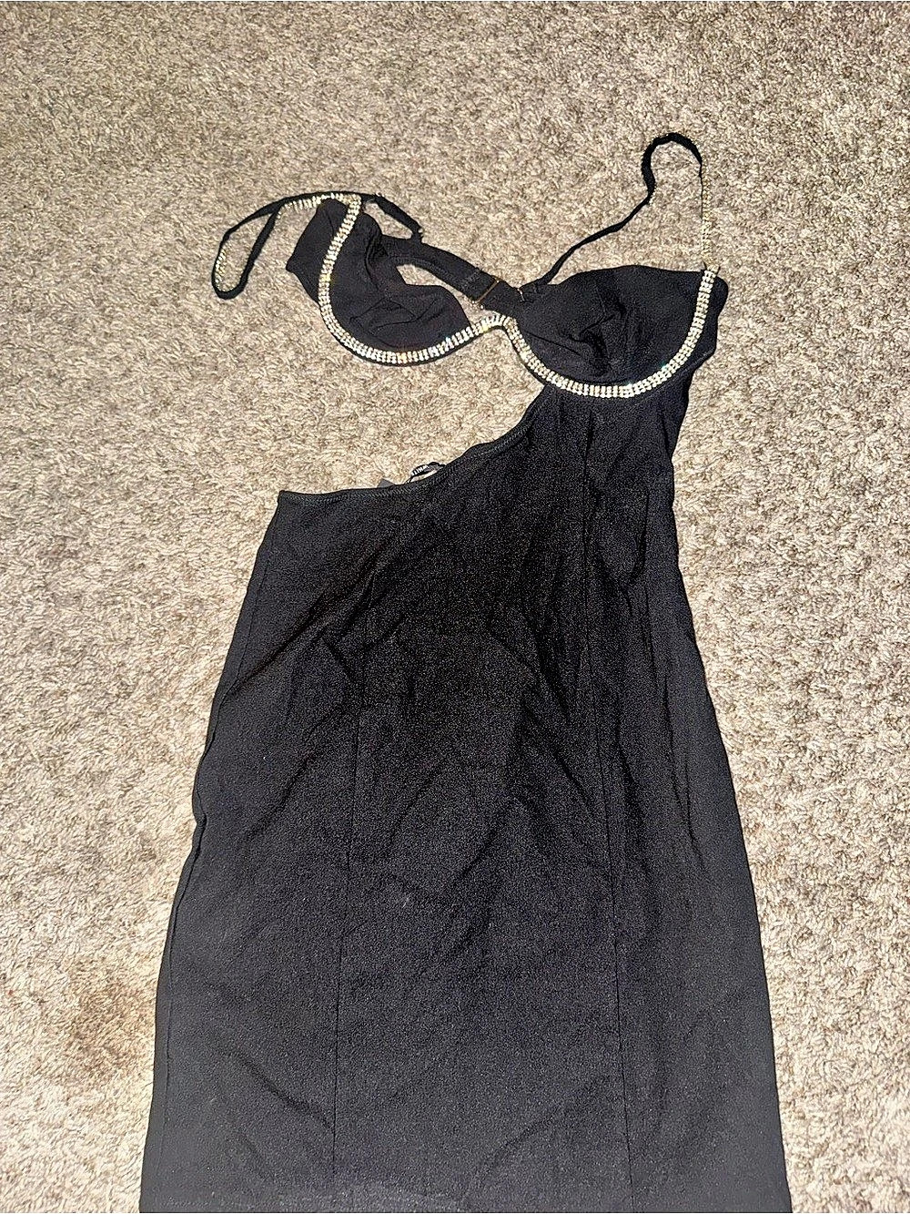 White Fox Boutique Turn Back Time Mini Dress Black